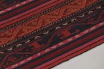 Vintage Persian Kilim in Red and Blue with Geometric Stripes | Area Rug in Rugs by Rug and Kilim