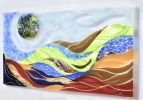 Layered Life- Large Glass Mural | Wall Sculpture in Wall Hangings by Bonnie Rubinstein Glass Studio. Item composed of glass