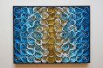No. 23 Acoustic Diffuser Panel - Gradient Modern Abstract | Wall Sculpture in Wall Hangings by Joseph A