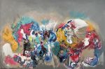 Miraki | Oil And Acrylic Painting in Paintings by vibhakapur_art | Kendal Ave Park (The Park) in Shinfield. Item composed of canvas and synthetic