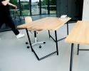 Varius trestles by Rahmlow | Desk in Tables by Rahmlow | Muziekgieterij in Maastricht. Item made of wood with metal