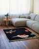 Swallow and Camellia | Tapestry in Wall Hangings by Chamber.Gras. Item made of canvas with synthetic works with japandi & traditional style