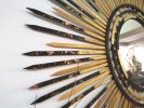 Mirror Decorative Raffia Mirror, , Boho Mirror, | Decorative Objects by Magdyss Boutique. Item composed of wood and glass in boho or contemporary style