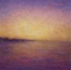 Pink Sky Evening, oil on canvas | Oil And Acrylic Painting in Paintings by Victoria Veedell. Item composed of canvas & synthetic