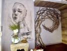 Giant Heads &  Good Design | Paintings by Corinna Button | Michael Del Piero Good Design in Chicago