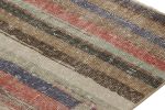 Vintage Zeki Müren Runner in Polychromatic Geometric Stripes | Area Rug in Rugs by Rug and Kilim