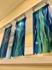 Kiln-formed Glass Wall Panels | Glasswork in Wall Treatments by Jaime Lesourd. Item made of glass works with contemporary & coastal style