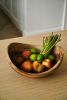 Hand Carved Extra Large Wooden Bowl | Dinnerware by Creating Comfort Lab. Item composed of walnut