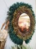 Raffia Mirror, Decorative Raffia Mirror, Boho Mirror | Decorative Objects by Magdyss Boutique. Item composed of birch wood & glass compatible with boho and contemporary style