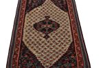 Antique Persian Senneh Kilim in Beige with Red and Blue | Area Rug in Rugs by Rug and Kilim