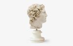 Alexander The Great Bust No:2 Made with Marble Powder | Sculptures by LAGU. Item made of marble