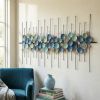 Oversized Multicolor Acrylic Metal Wall Art | Sculptures by Sarmal Design. Item composed of metal in mid century modern or contemporary style