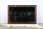 Bronze and Macassar Ebony Wall Mirror by Costantini, Marco | Decorative Objects by Costantini Design. Item composed of glass