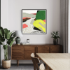 Large Bold Modern Abstract Landscape Art Print | Prints by Art by Amanda Webster. Item composed of canvas and paper in mid century modern or contemporary style