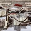 Contemporary Textural Linen Macrame Fiber Art | Macrame Wall Hanging in Wall Hangings by Ranran Studio by Belen Senra. Item composed of cotton and fiber