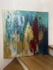 "Karma" | Mixed Media in Paintings by Julija Saler. Item composed of canvas compatible with boho and contemporary style