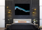 'ISLE OF SKYE' - Luxury Epoxy Resin Abstract Artwork | Oil And Acrylic Painting in Paintings by Christina Twomey Art + Design. Item composed of wood and synthetic