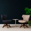 Bruno – Modern Black Armchair, Italian Timeless Design | Chairs by GREYGE. Item made of cotton compatible with minimalism and contemporary style