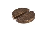 Round Hammered | Knob in Hardware by Thea design. Item composed of brass in boho or country & farmhouse style