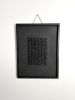 Seen Black Textural Art | Wall Sculpture in Wall Hangings by TM Olson Collection. Item made of wood with paper works with minimalism & mid century modern style