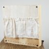Window View; Rustic Farmhouse Textile Art on Wood Cradle | Mixed Media in Paintings by Michele Spurza. Item composed of wood & cotton compatible with country & farmhouse and rustic style