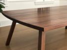Compound Splayed Leg Dining Table in Quartersawn Walnut | Tables by Brian Holcombe Woodworker. Item composed of wood