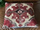 Vintage Turkish Rug Pillow | 20’ | Pillows by Vintage Loomz. Item made of cotton works with boho & country & farmhouse style