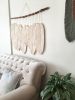 Large macrame feathers with 9 feathers | Macrame Wall Hanging in Wall Hangings by Damla. Item made of cotton works with boho style