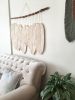 Large macrame feathers with 9 feathers | Macrame Wall Hanging in Wall Hangings by macramestories. Item made of cotton works with boho & country & farmhouse style