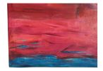 Heart Beat | Oil And Acrylic Painting in Paintings by Claire Szegvary. Item composed of canvas in minimalism or contemporary style