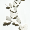 Set of 25 Botanical Butterflies wall sculpture artwork | Wall Hangings by Elizabeth Prince Ceramics. Item composed of ceramic in minimalism or mid century modern style