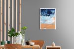 At the Edge of an Ocean | Oil And Acrylic Painting in Paintings by Simona Gocan. Item composed of canvas in contemporary style