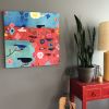 MAY FLOWERS | Oil And Acrylic Painting in Paintings by Lucy Schappy. Item made of canvas & synthetic