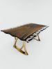 Live Edge Epoxy Table - Custom Resin Dining Table | Tables by Tinella Wood. Item made of wood works with contemporary & coastal style