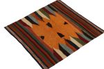 1980s Vintage Sofreh Kilim rug in Orange with Colorful | Area Rug in Rugs by Rug and Kilim