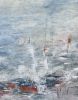 Fly Too Far | Oil And Acrylic Painting in Paintings by Ana Carolina Mönnaco. Item made of paper works with contemporary & coastal style