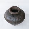 Large Rain Texture Tsubo Vase | Vases & Vessels by Ocean Ridge Kiln. Item made of ceramic compatible with contemporary and country & farmhouse style