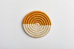 Monserrate Round Woven Coasters | Tableware by Zuahaza by Tatiana | Finca San Felipe in La Calera. Item made of fabric with fiber works with boho style