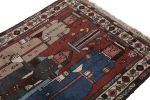 Hand-Knotted Antique Lori Persian Rug in Brown Pictorial | Area Rug in Rugs by Rug and Kilim