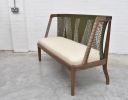 Symphony | Bench in Benches & Ottomans by Fault Lines by Matthias de Vogel | Yarn Collective Ltd in London. Item composed of walnut and fabric