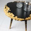 Moon Side Table — Yakisugi Wood & Cork | Gobi | Tables by Gabor Gobi. Item composed of wood