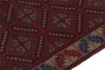 Rug & Kilim's Baluch Tribal Rug in Red with Geometric | Area Rug in Rugs by Rug and Kilim
