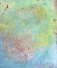 "A Million Miles Away"24x48 in Abstract Painting Mixed Media | Mixed Media by Kira Krell. Item works with contemporary & industrial style