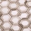 Tile Club Nova Hex Wooden Beige Marble Tile | Tiles by Tile Club. Item made of wood with marble