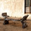 Steel & Fabric Bench — Levitar by Nitush Aroosh | Benches & Ottomans by Nitush Aroosh. Item made of fabric with steel works with contemporary & eclectic & maximalism style