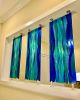 Kiln-formed Glass Wall Panels | Glasswork in Wall Treatments by Jaime Lesourd. Item made of glass works with contemporary & coastal style