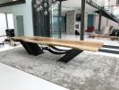 Wave Table | Dining Table in Tables by Innovative Sculpture Design. Item composed of wood & steel