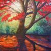 The Radiant Maple — Original Oil Painting | Oil And Acrylic Painting in Paintings by DaggArt. Item made of canvas works with traditional style