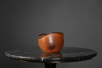 Natural‑Edge Walnut Vessel–Hand‑Turned Sculptural Art Object | Decorative Bowl in Decorative Objects by Holzkunst Samuel Meisinger. Item made of wood compatible with art deco and rustic style
