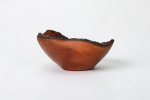 Natural‑Edge Pearwood Bowl | Decorative Bowl in Decorative Objects by Holzkunst Samuel Meisinger. Item composed of wood in minimalism or art deco style